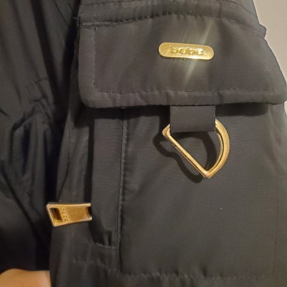 Bebe Warm Winter Coat size with fur-lined hood, size Medium - Picture 7 of 11